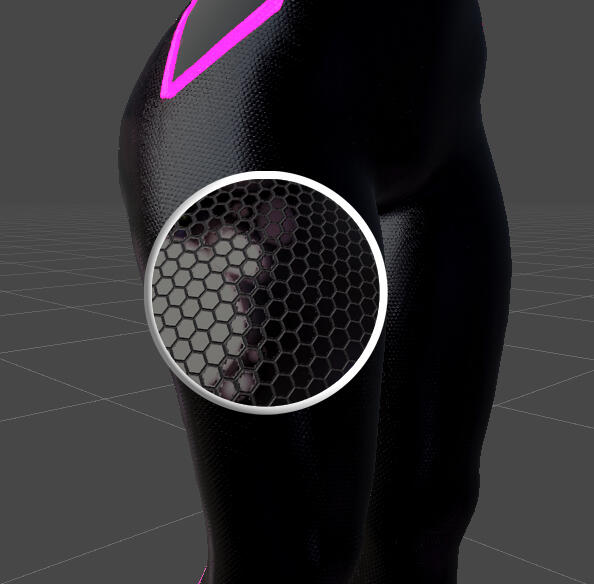 One Material, highly optimized Textures.